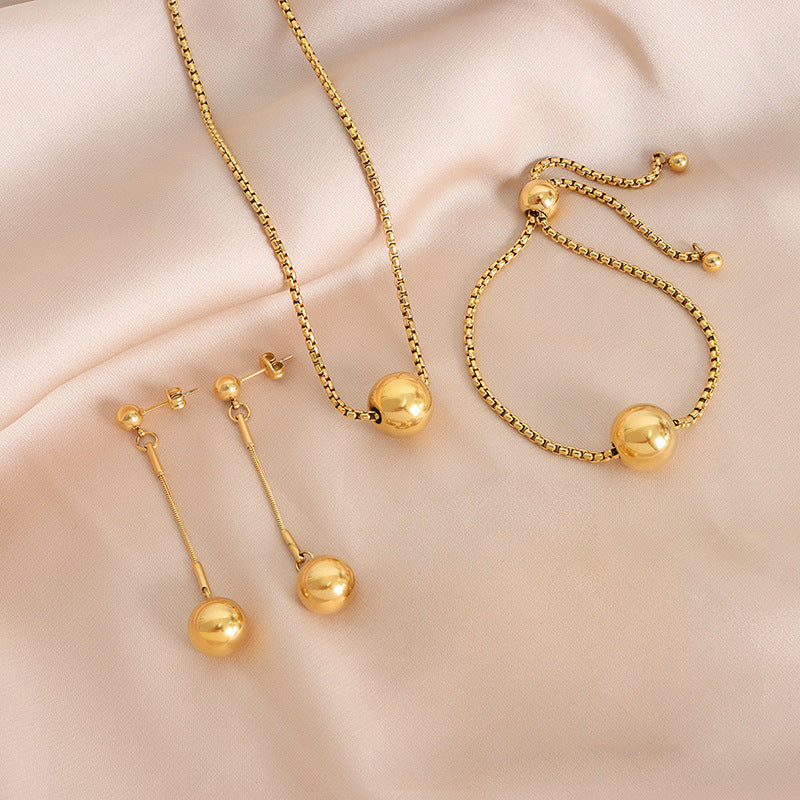 Gold Adjustable Bracelet Set