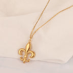 18k Gold Plating Rose Pendant