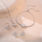 Four-Leaf Clover Rotatable Jewelry Set