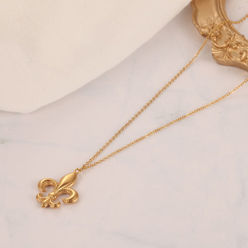 18k Gold Plating Rose Pendant