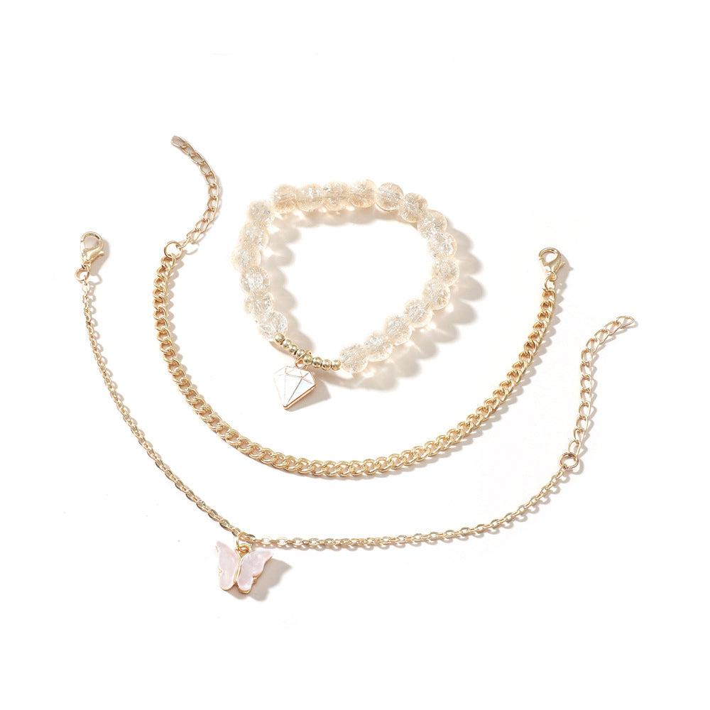 Three-piece Butterfly Jewelry