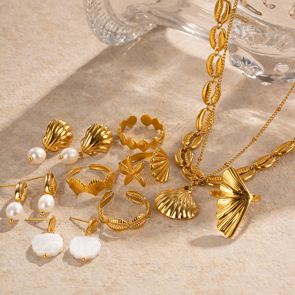 Versatile Seashell And Ocean Elements