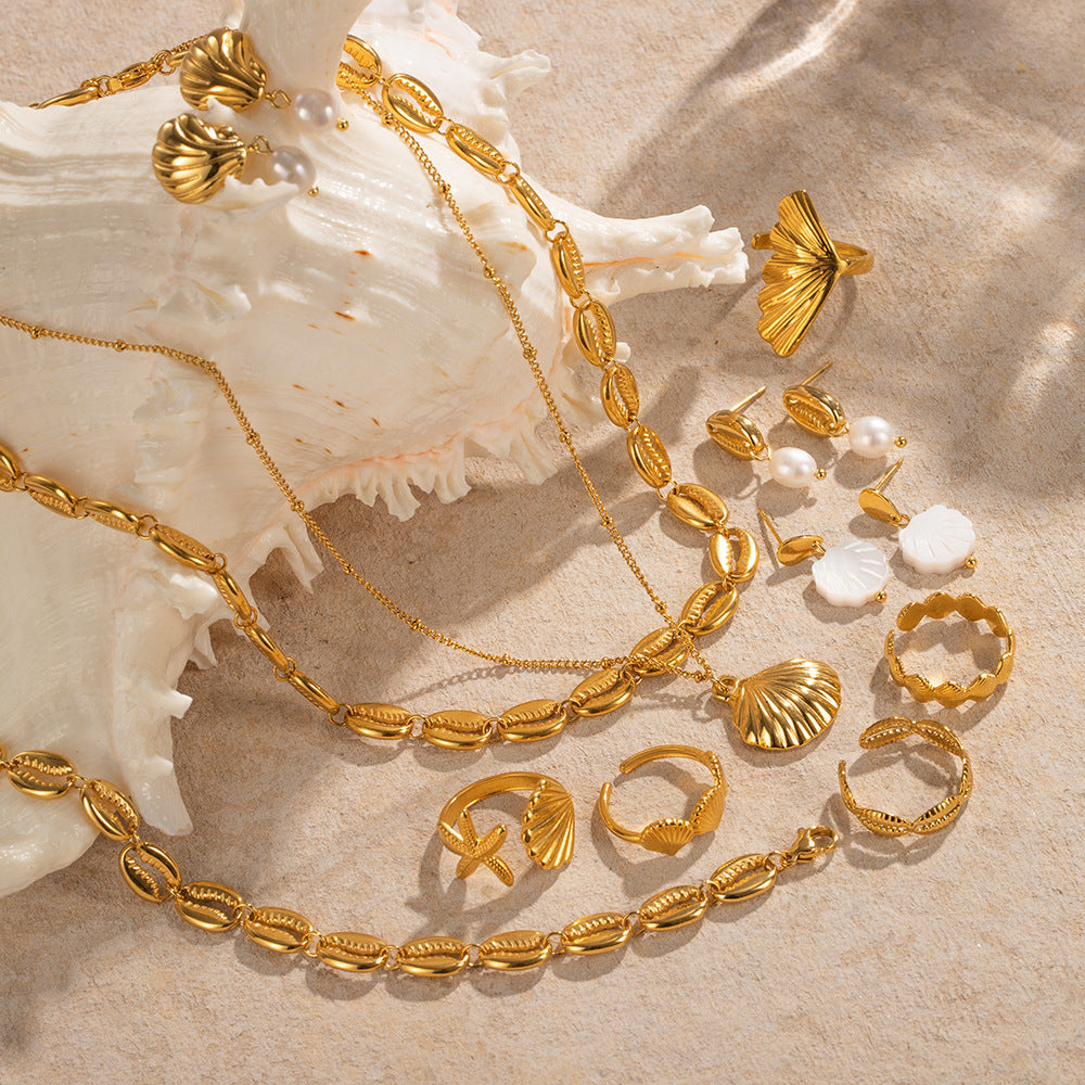 Versatile Seashell And Ocean Elements