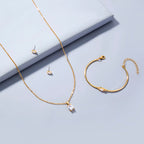 Set of 3 Copper Micro-Set Zircon Jewelry