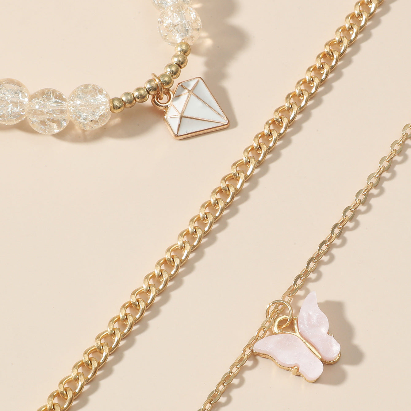 Three-piece Butterfly Jewelry