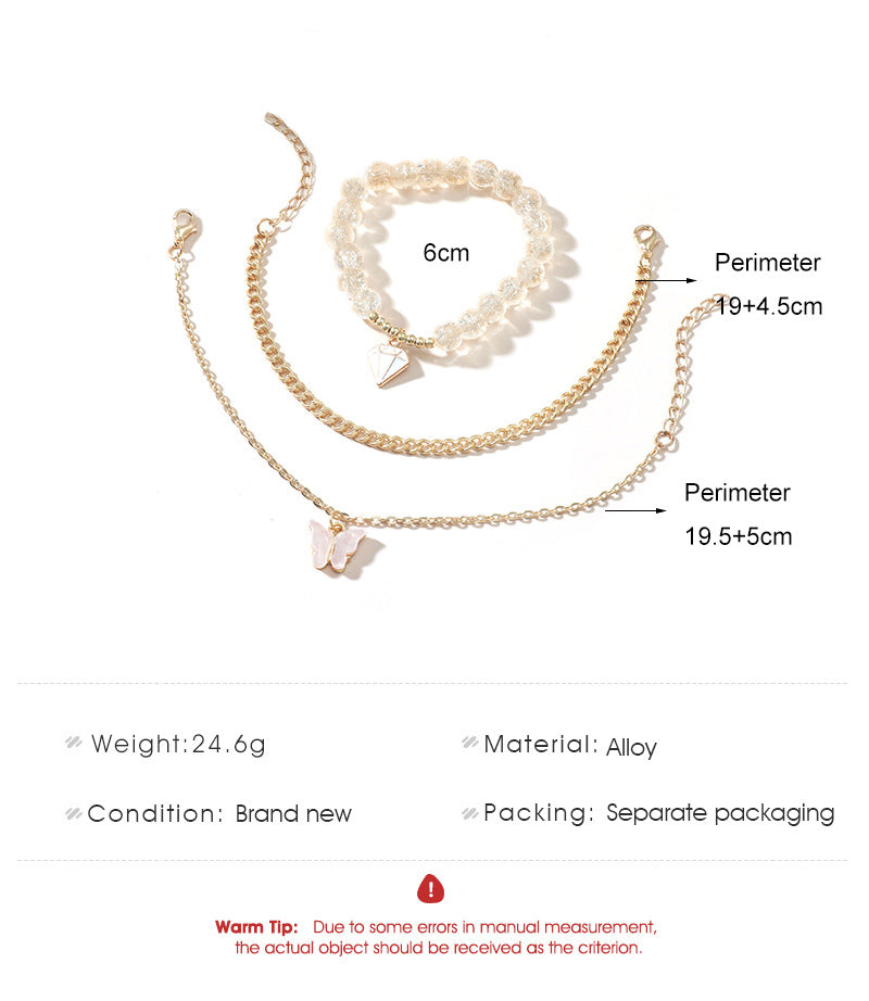 Three-piece Butterfly Jewelry