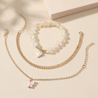 Three-piece Butterfly Jewelry