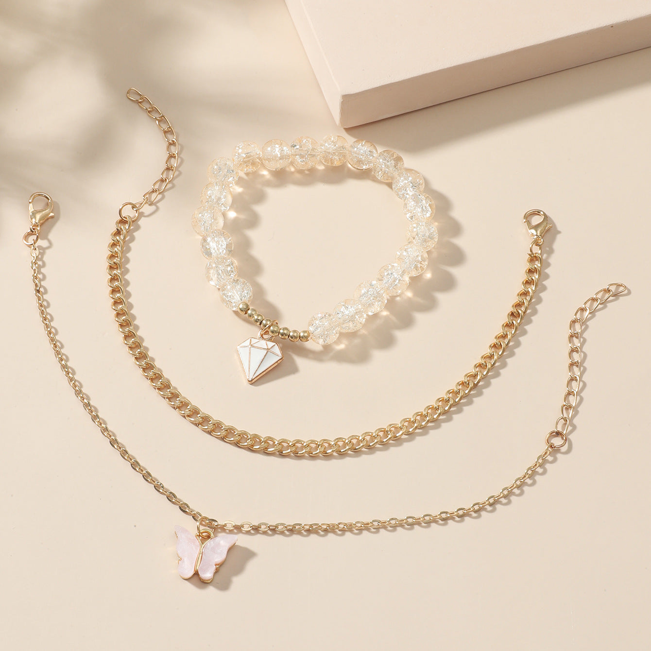 Three-piece Butterfly Jewelry